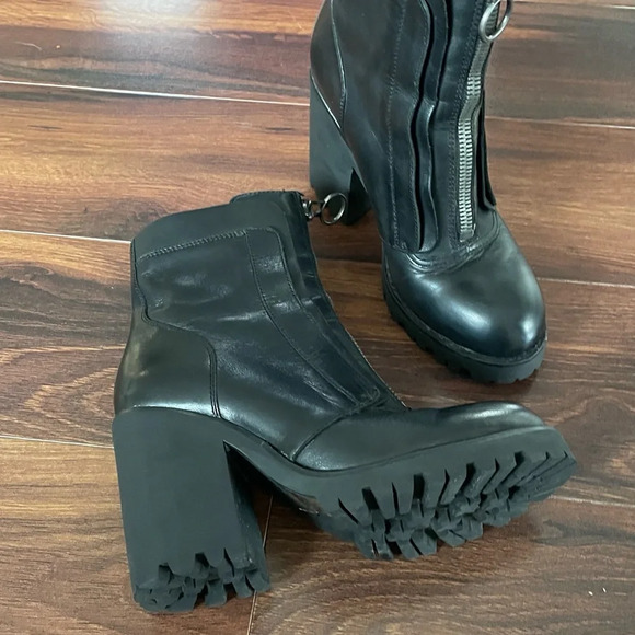 ASH PATTI BOOTS BLACK LEATHER size 37 (7 US) - Picture 4 of 8